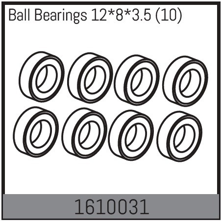 Absima Ball Bearings 12*8*3.5 (10)