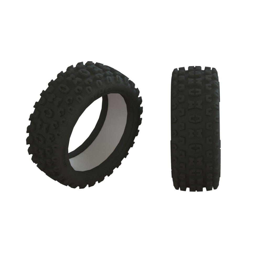 Arrma 1/8 2HO Front/Rear 3.2 Tire with Inserts (2)