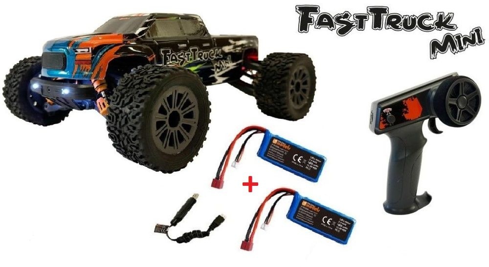 DF-Models FastTruck Mini 2.4GHz 1:16 Truggy - 4WD RTR