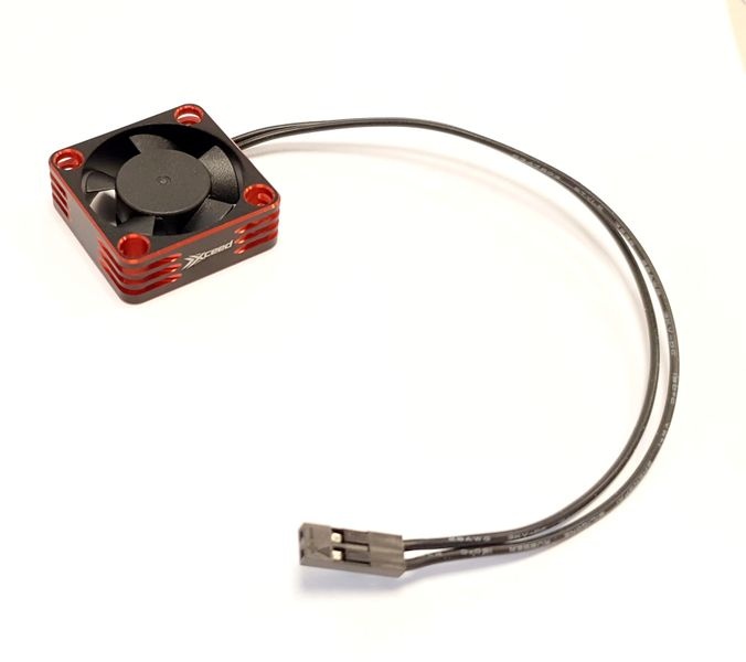 XCEED Aluminum Fan for ESC and Motor 30 x 30 mm - Rot