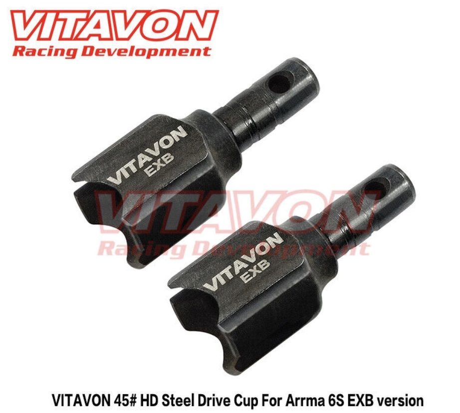 Vitavon Drive Cups - für Arrma 6s EXB - 1 Paar