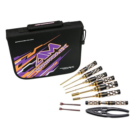Arrowmax Toolset For 1:10 Electric Touring Cars (10pcs) With