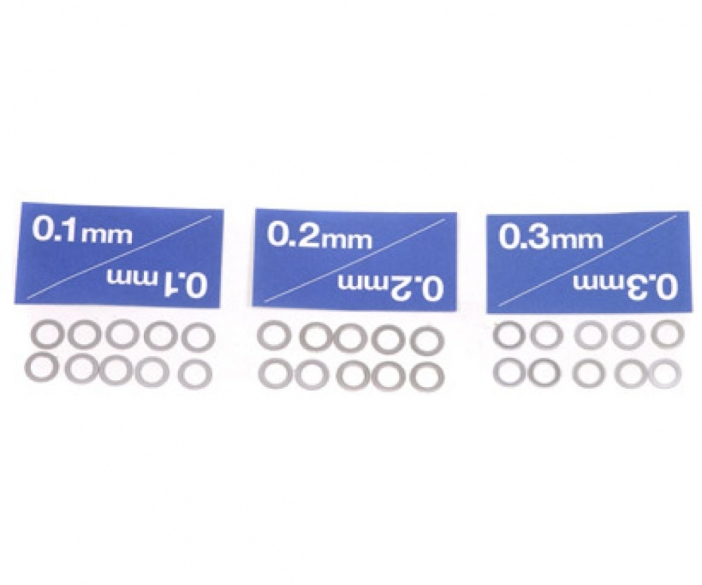 Tamiya Distanzscheiben-Set 5mm (10) 0,1/0,2/0,3