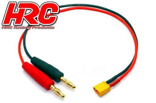 HRC Racing Ladekabel - Gold - Banana Plug zu XT30 Stecker