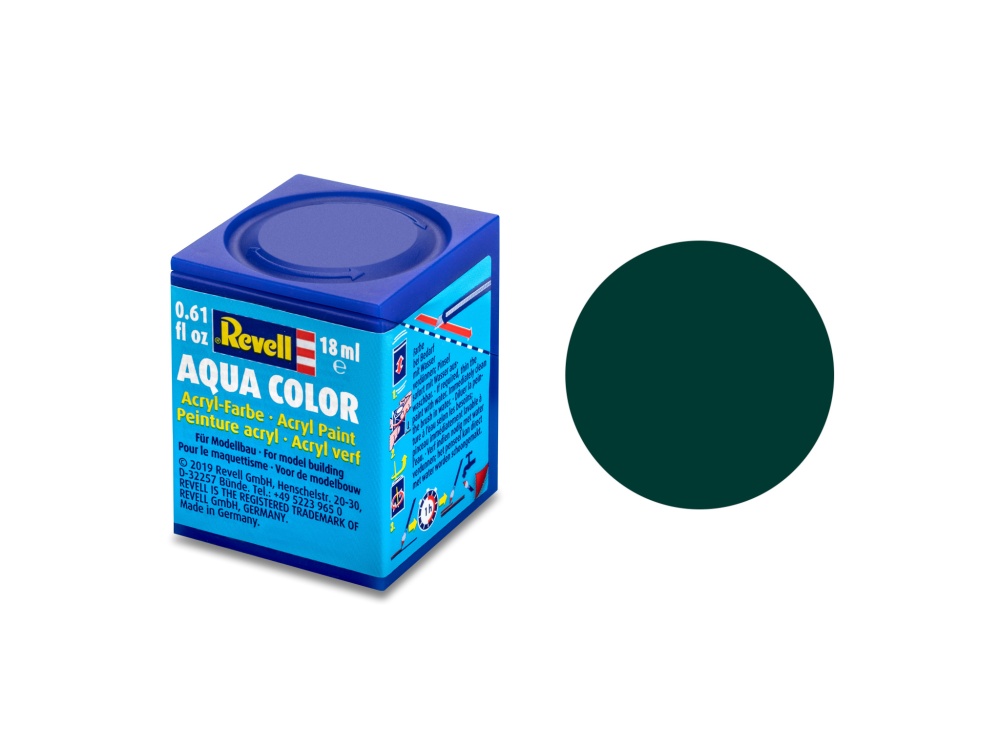 Revell Aqua Color Schwarzgrün, matt, 18ml