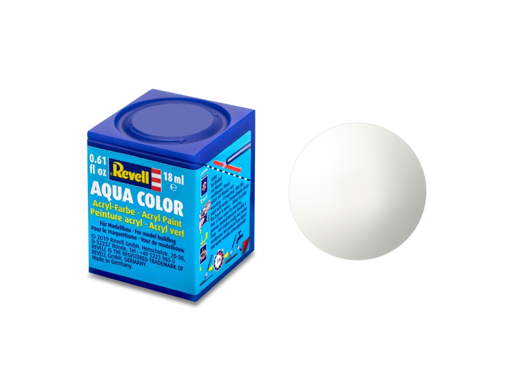 Revell Aqua Color Weiß, glänzend, 18ml, RAL 9010