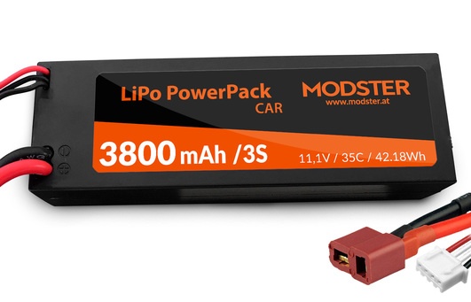 Modster LiPo Pack 3S 11,1V 3800 mAh 35C (Deans)  PowerPack