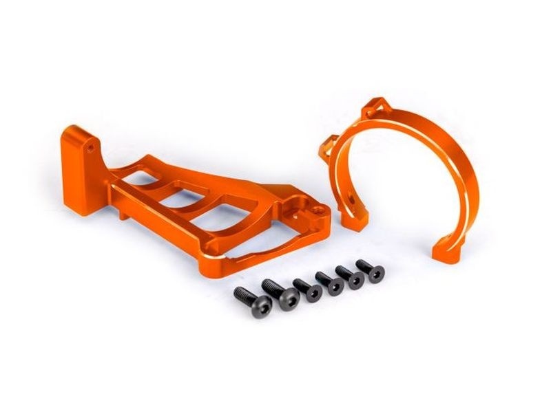 Traxxas Motorhalter orange Alu für TRX3483 TRAXXAS Maxx