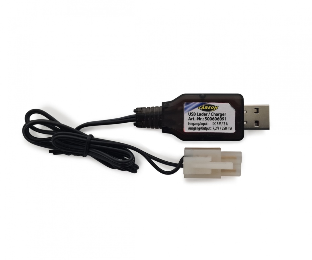 Carson USB Lader 7,2V 250mAh NiMH Tamiya Stecker