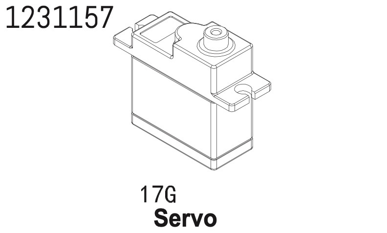 Absima 17g Servo CR4.4