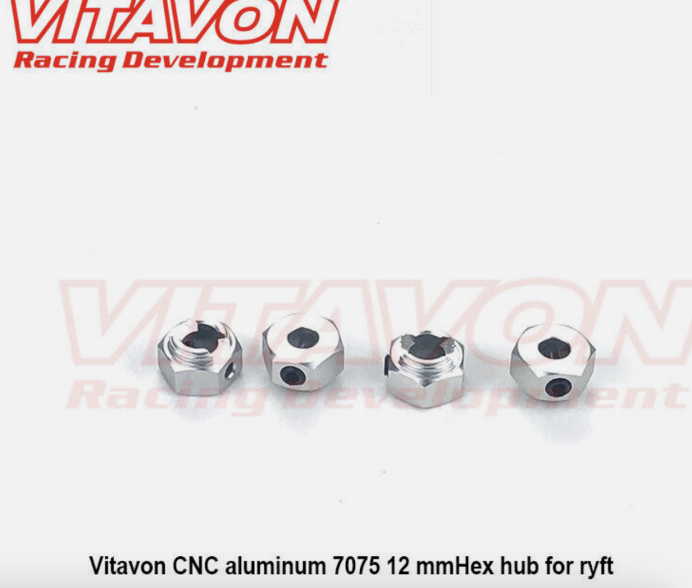 Vitavon 12 mm Hex Mitnehmer silber Axial Ryft