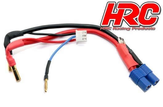 HRC Racing Fahr- und Ladekabel mit Polarity Check LED- 4mm