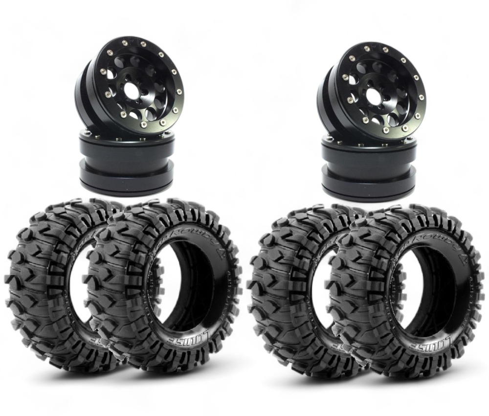 Metsafil Beadlock Wheels PT-REVOLVER black/black 2.2 ohne