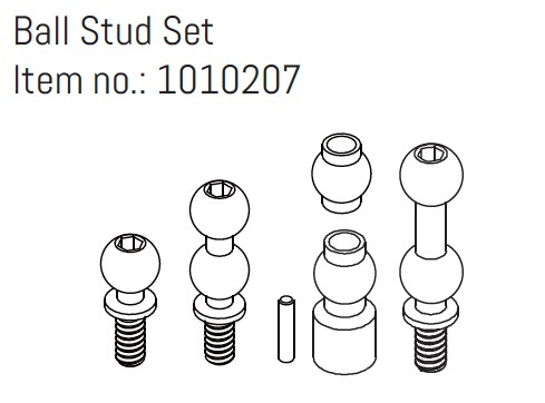 Absima Ball Stud Set - GOAT (AB240383)