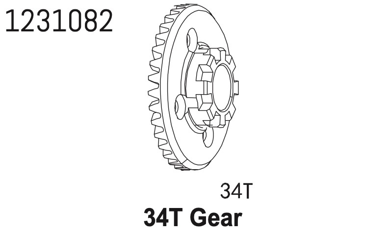 Absima Tellerrad 34T CR4.4