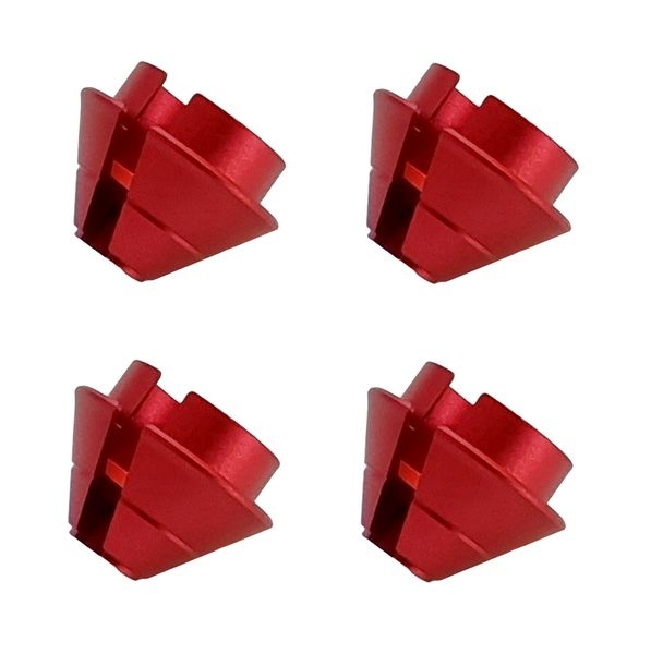 Oktay RC Alu Federteller für Arrma 1/8 Modelle rot (4)