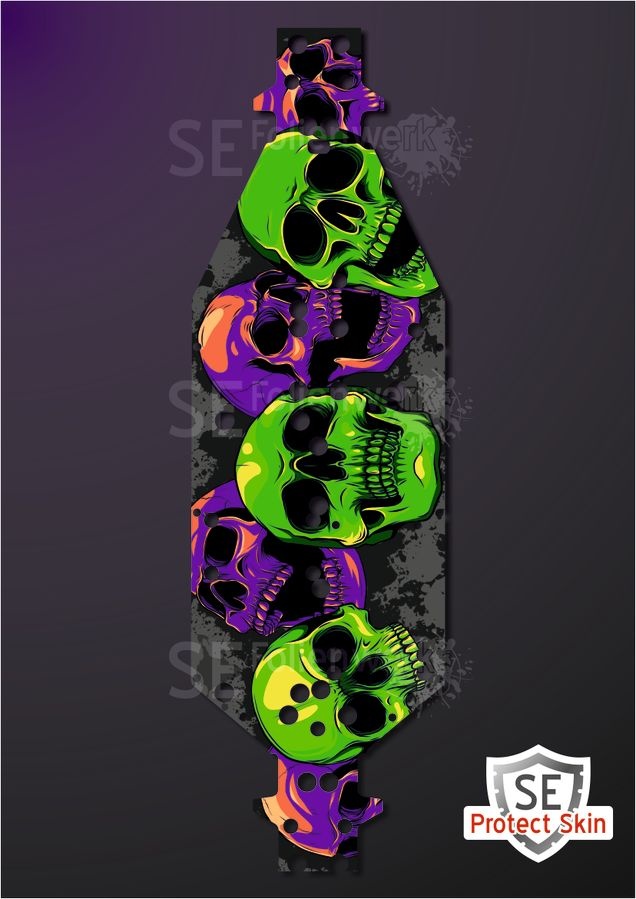 JS-Parts SE Protect Skin Printed D03 Skulls