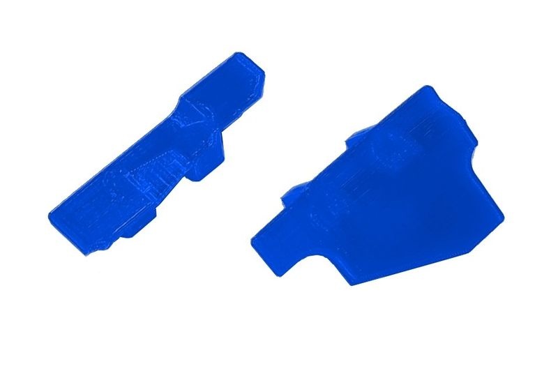JS-Parts ultraflex Akkuhalter Abdeckplatten blau