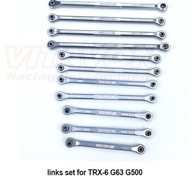Vitavon Link-Set komplett 11-teilig - ALU7075 - TRX-6 -