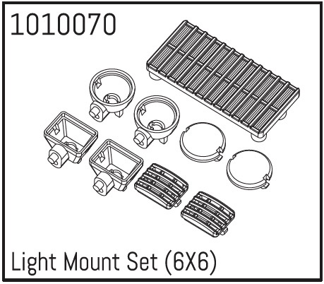 Absima Light Mount Set (6X6)