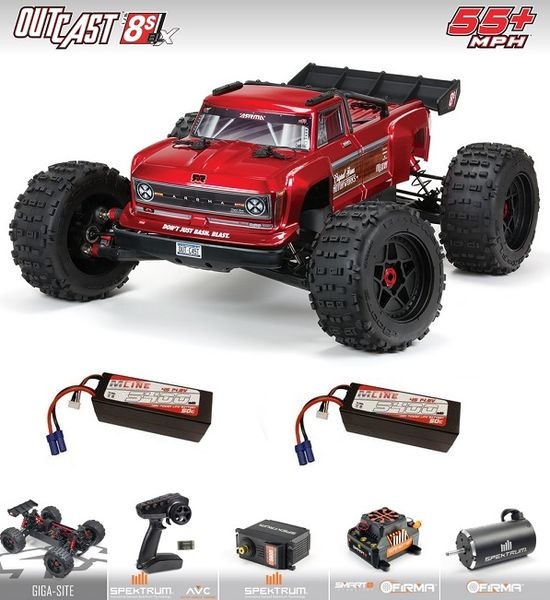 Arrma 1/5 OUTCAST 8S BLX 4WD Brushless Stunt Truck 2.4GHz
