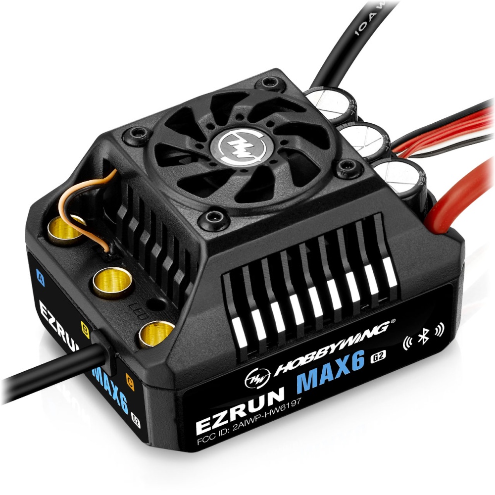 Hobbywing Ezrun MAX6 G2 Regler 200 Amp, 3-8s LiPo, BEC 8A