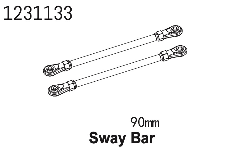 Absima Linkset Panhard 90mm CR4.4 (2)