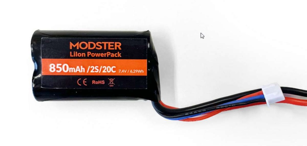 MODSTER LiIon Akku 2S 7.4V 850mAh Vector SR48 Brushed BEC