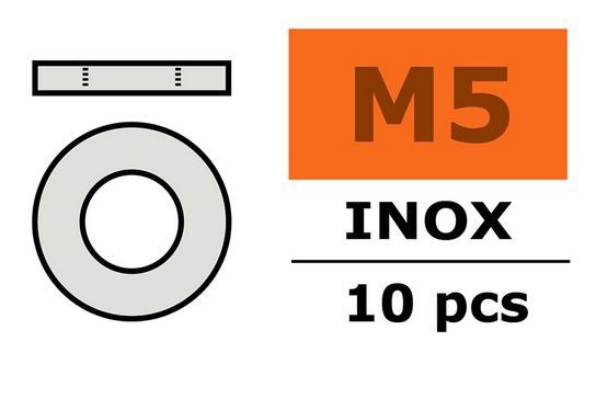G-Force RC - Washer - M5 - Inox (10)