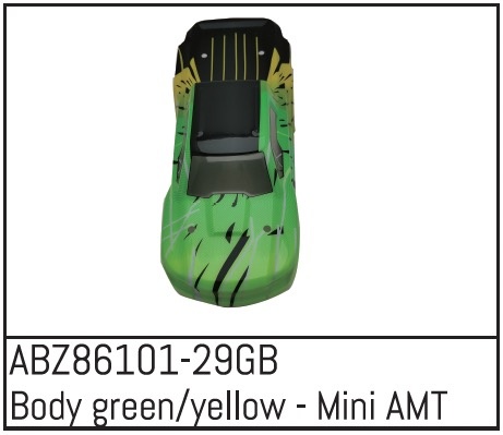 Absima Karosserie grün/gelb - Mini AMT