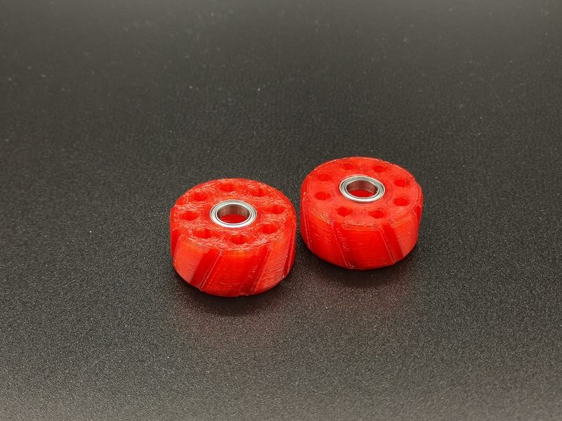 JS-Parts Wheeliebar Räder für Arrma Granite 3s rot (2)