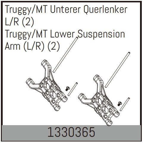 Absima Truggy/MT Unterer Querlenker L/R (2)