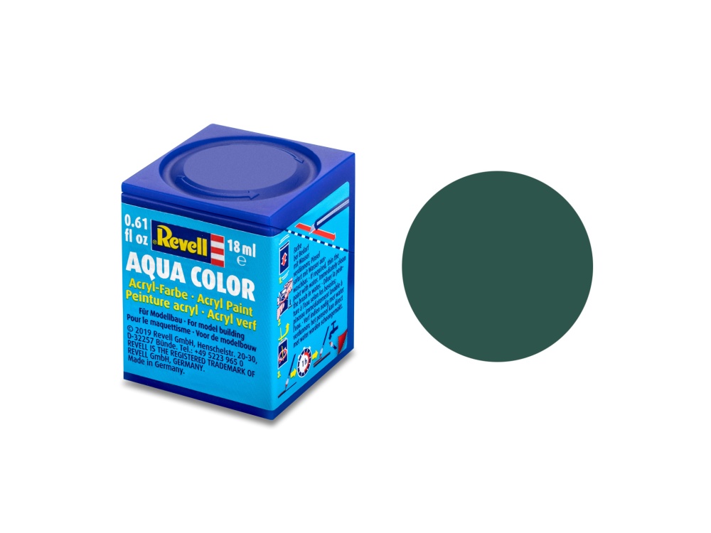 Revell Aqua Color Seegrün, matt, 18ml, RAL 6028