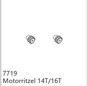 DF Models 7719 Motorritzel (14/16T)
