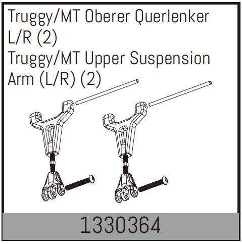 Absima Truggy/MT Oberer Querlenker L/R (2)