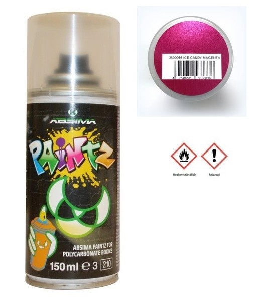 Absima Paintz Polycarbonat (Lexan) Spray ICE CANDY MAGENTA