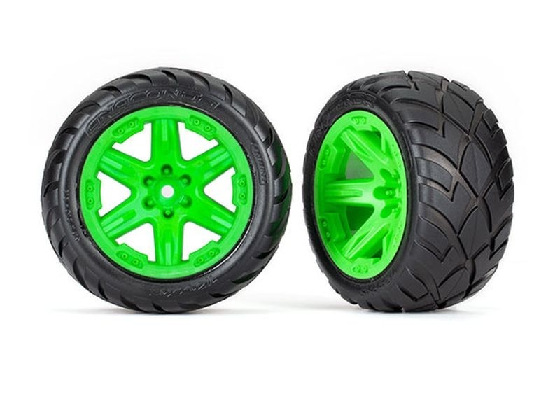 Traxxas Reifen auf Felge 2.8 RXT grün / Anaconda