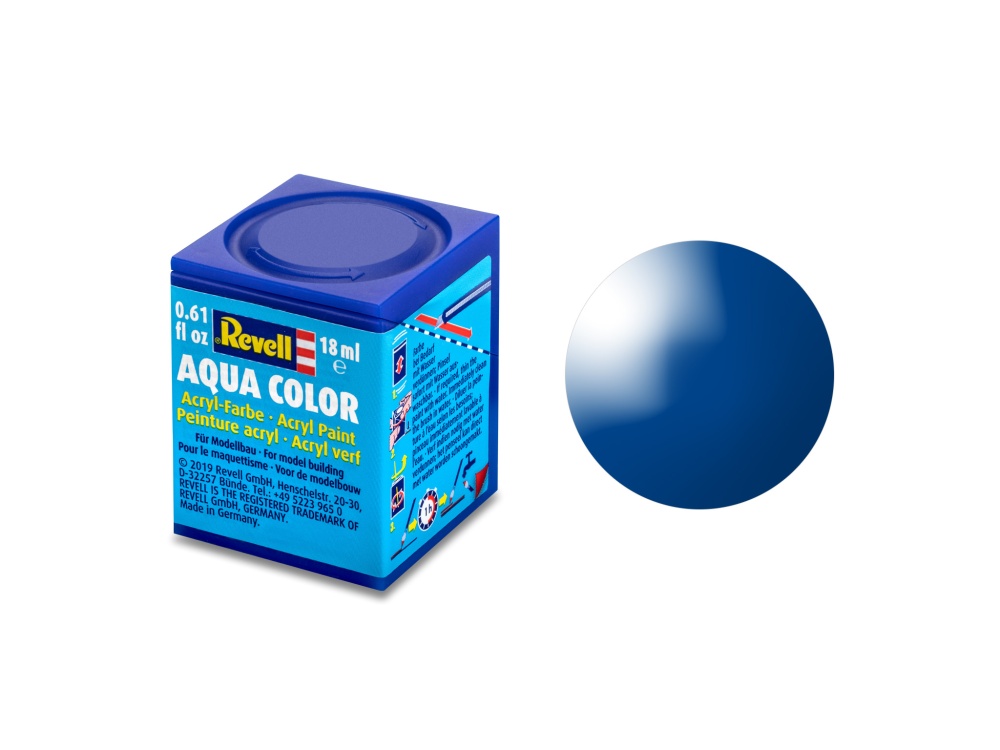 Revell Aqua Color Blau, glänzend, 18ml, RAL 5005