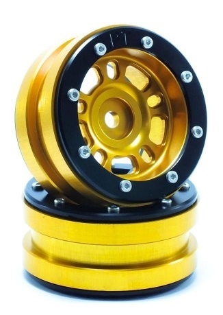 Metsafil Beadlock Wheels PT-Distraktor Gold/Black 1,9