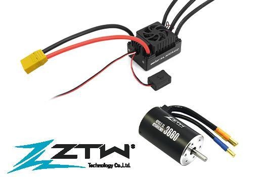 ZTW by HR Racing Elektr.Fahrtregler COMBO Brushless - 2~4S -