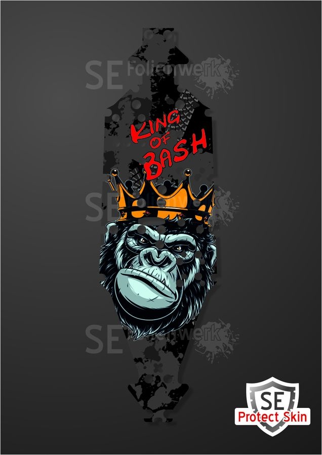 JS-Parts SE Protect Skin Printed D01 King of Bash