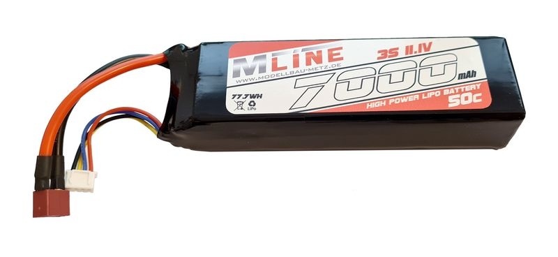 MLine High Power LiPo Akku 50C 3S 11.1V 7000mAh