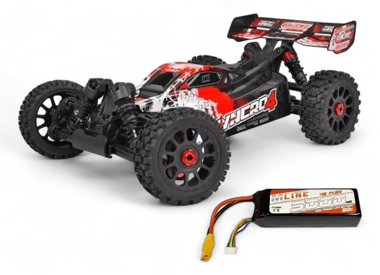 Team Corally - SYNCRO-4 - RTR - Rot - Brushless Power