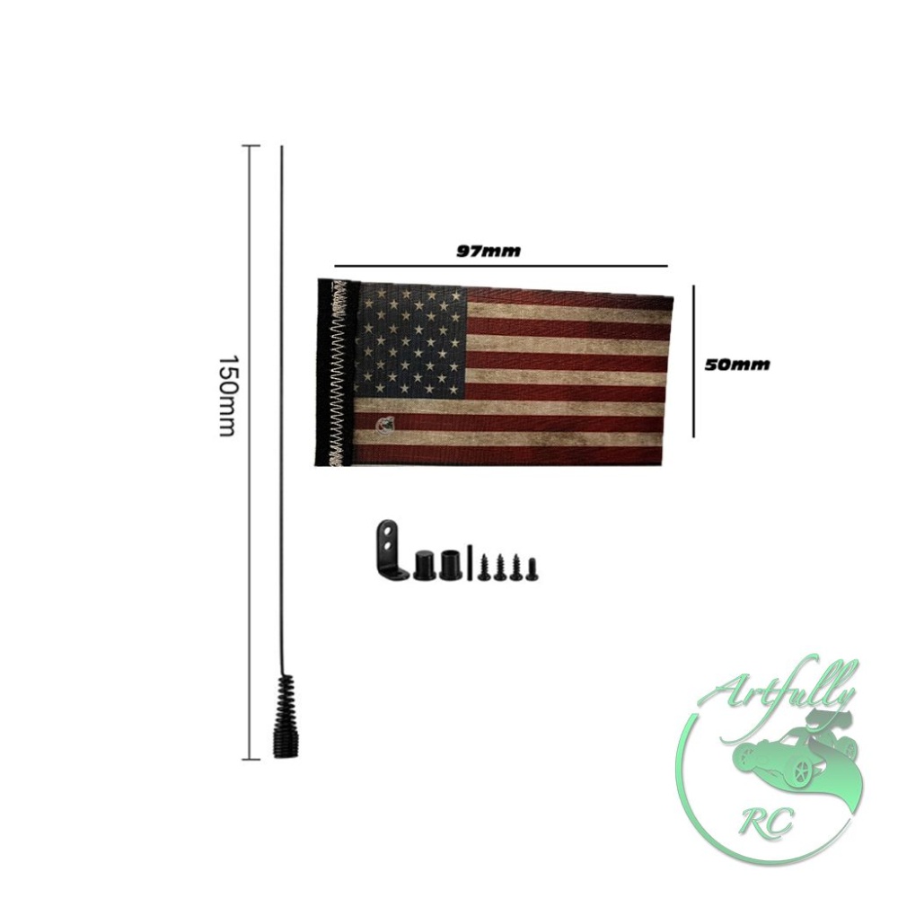 Artfully RC - Design-RC-Flagge - 1/18 - 1/24 - USA