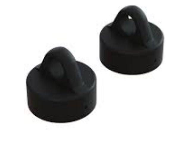 Arrma Aluminum Shock Cap (Black) (2)