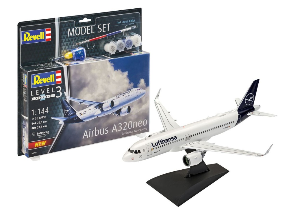 Revell Modell Set Airbus A320neo Lufthansa New Livery