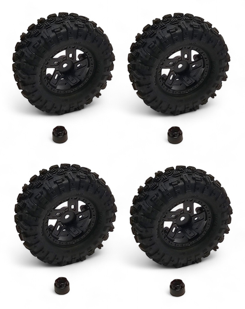 Absima 1.2 Wheel Set Mudder-Competition 60mm (4)