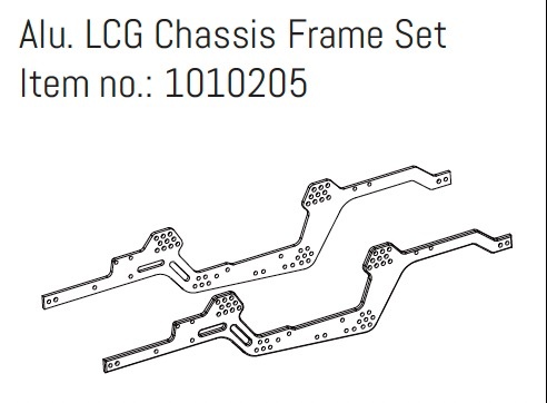 Absima Alu. LCG Chassis Frame Set - GOAT AB240381