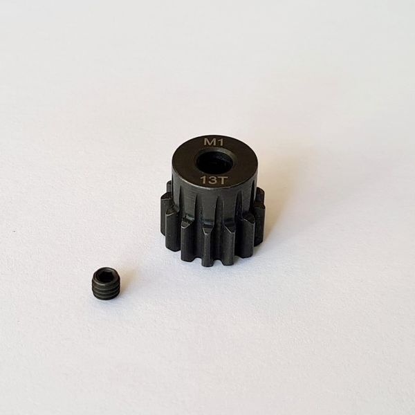 MLine HSS-Stahl Motorritzel 13 Zähne, Modul 1 für 5mm-Welle
