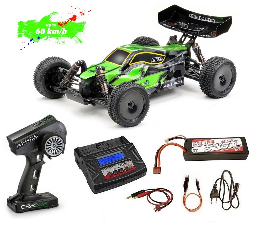 Absima 1:10 EP Buggy AB3.4BL 4WD Brushless RTR --Sparset